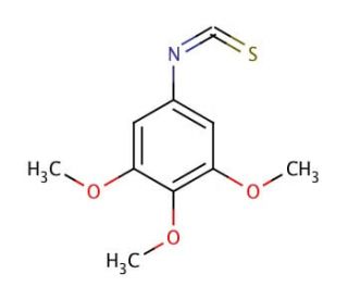 3,4,5-Trimethoxyphenyl isothiocyanate (CAS 35967-24-9) - chemical structure image