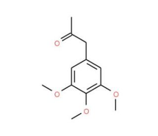 3,4,5-Trimethoxyphenylacetone (CAS 16603-18-2) - chemical structure image