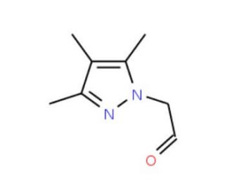 (3,4,5-Trimethyl-1H-pyrazol-1-yl)acetaldehyde - chemical structure image