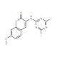3-(4,6-Difluorotriazinyl)amino-7-methoxycoumarin (CAS 127192-67-0) - chemical structure image