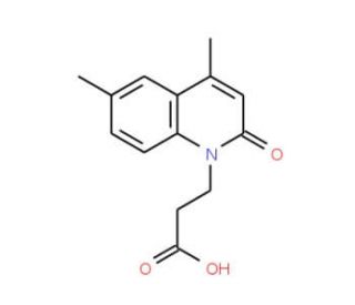 3-(4,6-Dimethyl-2-oxo-2H-quinolin-1-yl)-propionic acid - chemical structure image