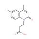 3-(4,6-Dimethyl-2-oxo-2H-quinolin-1-yl)-propionic acid - chemical structure image