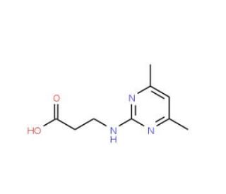 3-(4,6-Dimethyl-pyrimidin-2-ylamino)-propionic acid - chemical structure image