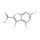 3,4,6-Trichloro-benzo[b]thiophene-2-carboxylic acid (CAS 34576-90-4) - chemical structure image