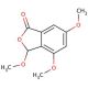 3,4,6-Trimethoxy-1(3H)-isobenzofuranone (CAS 189454-29-3) - chemical structure image