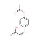 3-(4-Acetoxyphenyl)acrylic acid (CAS 15486-19-8) - chemical structure image