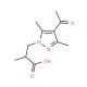 3-(4-Acetyl-3,5-dimethyl-pyrazol-1-yl)-2-methyl-propionic acid - chemical structure image