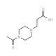 3-(4-Acetyl-piperazin-1-yl)-propionic acid - chemical structure image