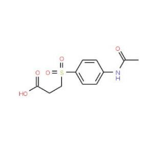 3-(4-Acetylaminobenzenesulfonyl)propionic acid - chemical structure image