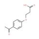 3-(4-acetylphenoxy)propanoic acid (CAS 91143-72-5) - chemical structure image