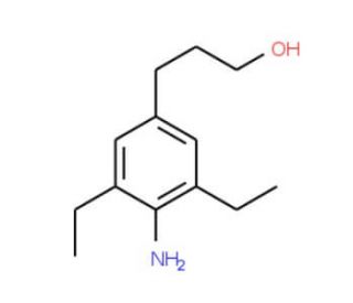 3-(4-Amino-3,5-diethylphenyl)propan-1-ol (CAS 1076198-78-1) - chemical structure image