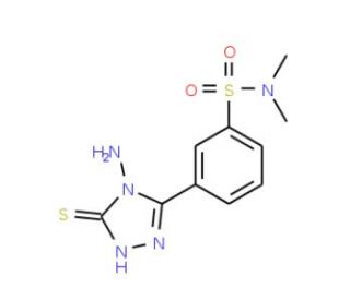 3-(4-Amino-5-mercapto-4H-[1,2,4]triazol-3-yl)-N,N-dimethyl-benzenesulfonamide - chemical structure image