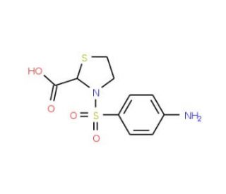 3-(4-Amino-benzenesulfonyl)-thiazolidine-2-carboxylic acid - chemical structure image