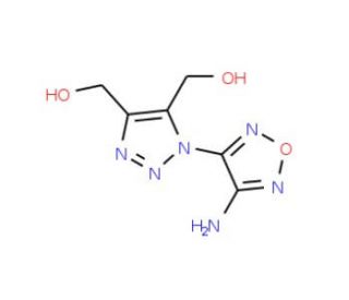 [3-(4-Amino-furazan-3-yl)-5-hydroxymethyl-3H-[1,2,3]triazol-4-yl]-methanol - chemical structure image