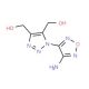 [3-(4-Amino-furazan-3-yl)-5-hydroxymethyl-3H-[1,2,3]triazol-4-yl]-methanol - chemical structure image