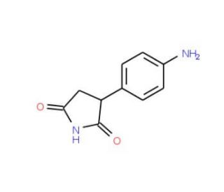 3-(4-Amino-phenyl)-pyrrolidine-2,5-dione (CAS 32856-49-8) - chemical structure image