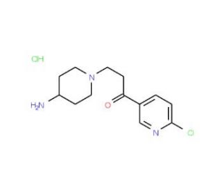 3-(4-Amino-piperidin-1-yl)-1-(6-chloro-pyridin-3-yl)-propan-1-one hydrochloride - chemical structure image