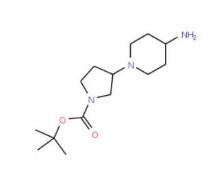 3-(4-Amino-piperidin-1-yl)pyrrolidine-1-carboxylic acid tert-butyl ester (CAS 885274-87-3) - chemical structure image