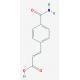 3-[4-(aminocarbonyl)phenyl]acrylic acid (CAS 18910-25-3) - chemical structure image