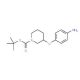 3-(4-Aminophenoxy)piperidine-1-carboxylic acid tert-butyl ester (CAS 643087-95-0) - chemical structure image