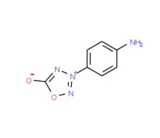 3-(4-Aminophenyl)-1,2,3,4-oxatriazol-3-ium-5-olate - chemical structure image