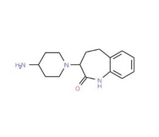 3-(4-Aminopiperidin-1-yl)-1,3,4,5-tetrahydro-2H-1-benzazepin-2-one - chemical structure image
