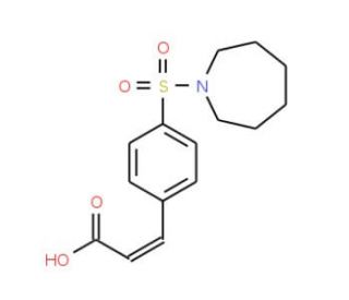 3-[4-(Azepane-1-sulfonyl)-phenyl]-acrylic acid - chemical structure image