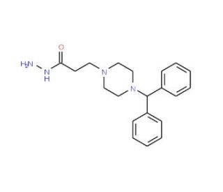 3-(4-Benzhydryl-1-piperazinyl)propanohydrazide - chemical structure image