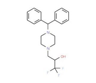 3-(4-Benzhydrylpiperazino)-1,1,1-trifluoropropan-2-ol - chemical structure image