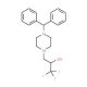 3-(4-Benzhydrylpiperazino)-1,1,1-trifluoropropan-2-ol - chemical structure image
