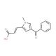3-(4-Benzoyl-1-methyl-1H-pyrrol-2-yl)acrylic acid (CAS 128843-46-9) - chemical structure image
