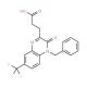 3-(4-Benzyl-3-oxo-7-trifluoromethyl-3,4-dihydro-quinoxalin-2-yl)-propionic acid - chemical structure image