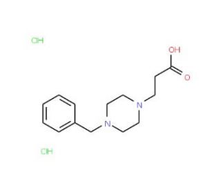 3-(4-Benzyl-piperazin-1-yl)-propionic acid dihydrochloride (CAS 22278-01-9) - chemical structure image