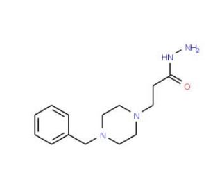 3-(4-Benzyl-piperazin-1-yl)-propionic acid hydrazide - chemical structure image