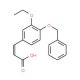 3-(4-Benzyloxy-3-ethoxy-phenyl)-acrylic acid (CAS 565174-23-4) - chemical structure image