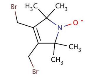 3,4-Bis(bromomethyl)-2,5-dihydro-2,2,5,5-tetramethyl-1H-pyrrol-1-yloxy Radical (CAS 229621-20-9) - chemical structure image