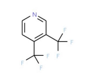 3,4-Bis(trifluoromethyl)pyridine (CAS 20857-46-9) - chemical structure image