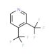 3,4-Bis(trifluoromethyl)pyridine (CAS 20857-46-9) - chemical structure image