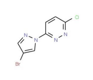 3-(4-Bromo-1H-pyrazol-1-yl)-6-chloropyridazine (CAS 957035-33-5) - chemical structure image