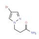 3-(4-bromo-1H-pyrazol-1-yl)propanamide - chemical structure image