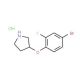 3-(4-Bromo-2-fluorophenoxy)pyrrolidine hydrochloride - chemical structure image