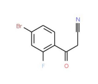 3-(4-Bromo-2-fluorophenyl)-3-oxopropanenitrile - chemical structure image