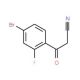 3-(4-Bromo-2-fluorophenyl)-3-oxopropanenitrile - chemical structure image