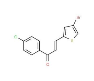 3-(4-Bromo-2-thienyl)-1-(4-chlorophenyl)prop-2-en-1-one - chemical structure image