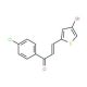 3-(4-Bromo-2-thienyl)-1-(4-chlorophenyl)prop-2-en-1-one - chemical structure image