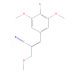 3-(4-Bromo-3,5-dimethoxyphenyl)-2-(methoxymethyl)-2-propenenitrile (CAS 56518-39-9) - chemical structure image