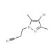 3-(4-Bromo-3,5-dimethyl-1H-pyrazol-1-yl)-propanenitrile (CAS 90006-21-6) - chemical structure image
