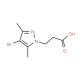 3-(4-Bromo-3,5-dimethyl-pyrazol-1-yl)-propionic acid (CAS 512809-48-2) - chemical structure image