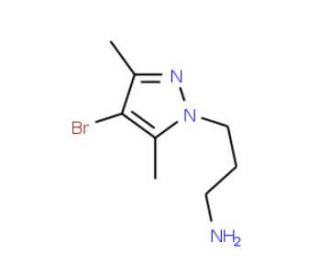3-(4-Bromo-3,5-dimethyl-pyrazol-1-yl)-propylamine - chemical structure image