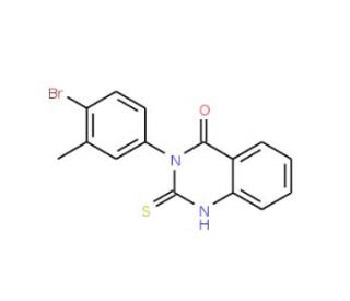 3-(4-Bromo-3-methylphenyl)-2-thioxo-2,3-dihydro-4(1H)-quinazolinone - chemical structure image